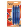 Bic GLIDE Bold Ballpoint Pen, Retractable, Bold 16 mm, Blue Ink, Translucent Blue Barrel, 4PK VLGBP41-BLU